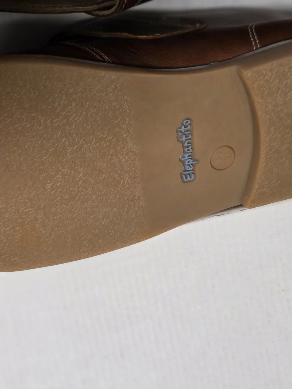 Boys Elephantito Clayten Bootie Leather Shoes in Brown